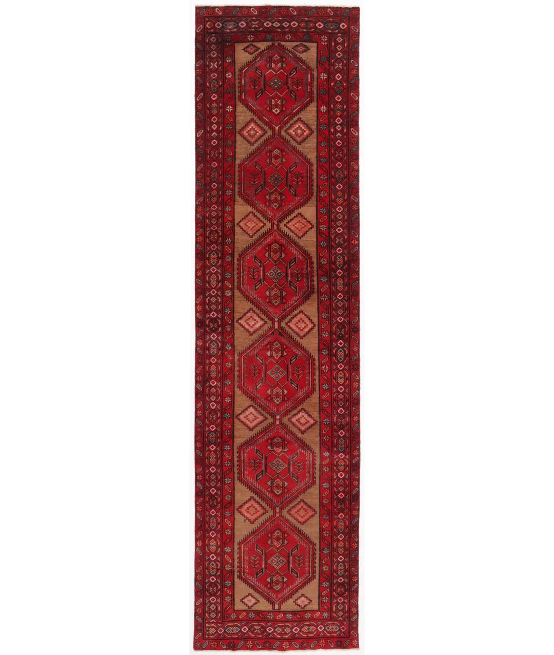 Brown Persian Oriental Rug Hand-Knotted