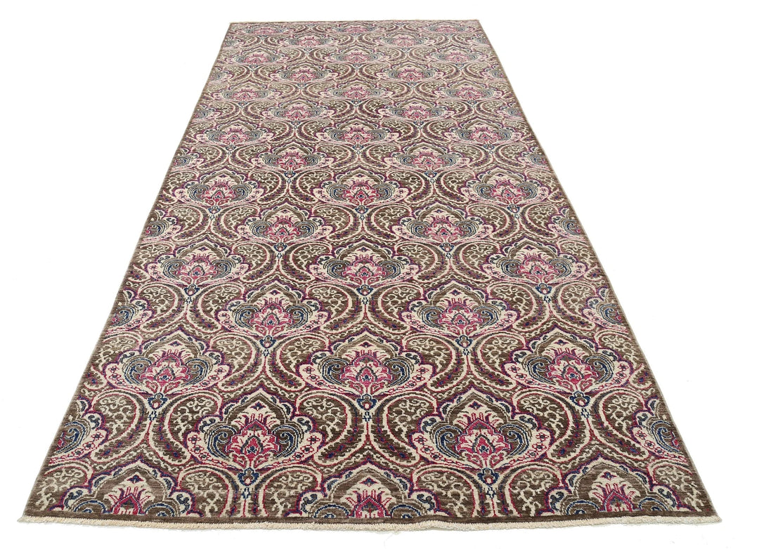 Afghan Artemix Runner Rug 5' 2" x 11' 4" Hand-Knotted | No. AT55810