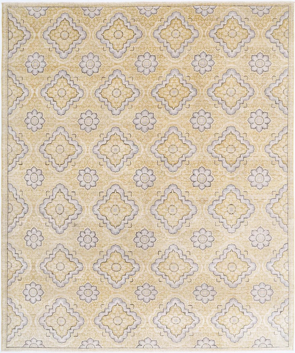 Afghan Oriental Rug 8' 0" x 9' 6" Hand-Knotted | No. AT55845