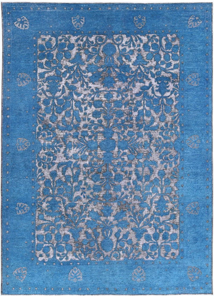 Afghan Oriental Rug 6' 10" x 9' 6" Hand-Knotted | No. AT55894
