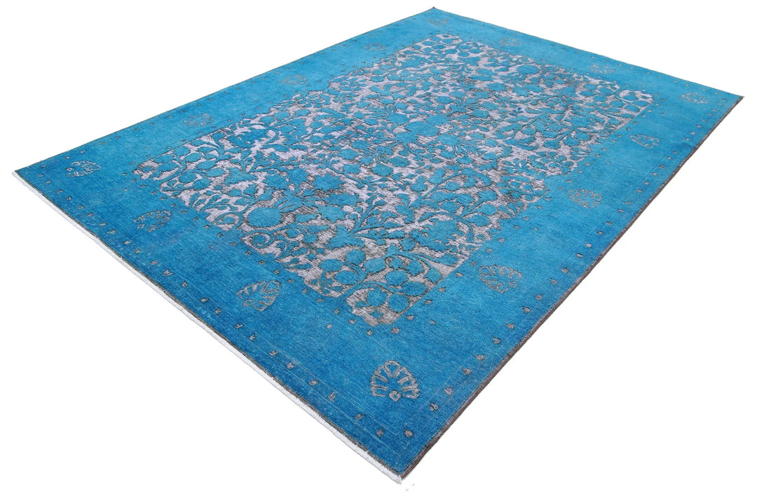 Afghan Oriental Rug 6' 10" x 9' 6" Hand-Knotted | No. AT55894