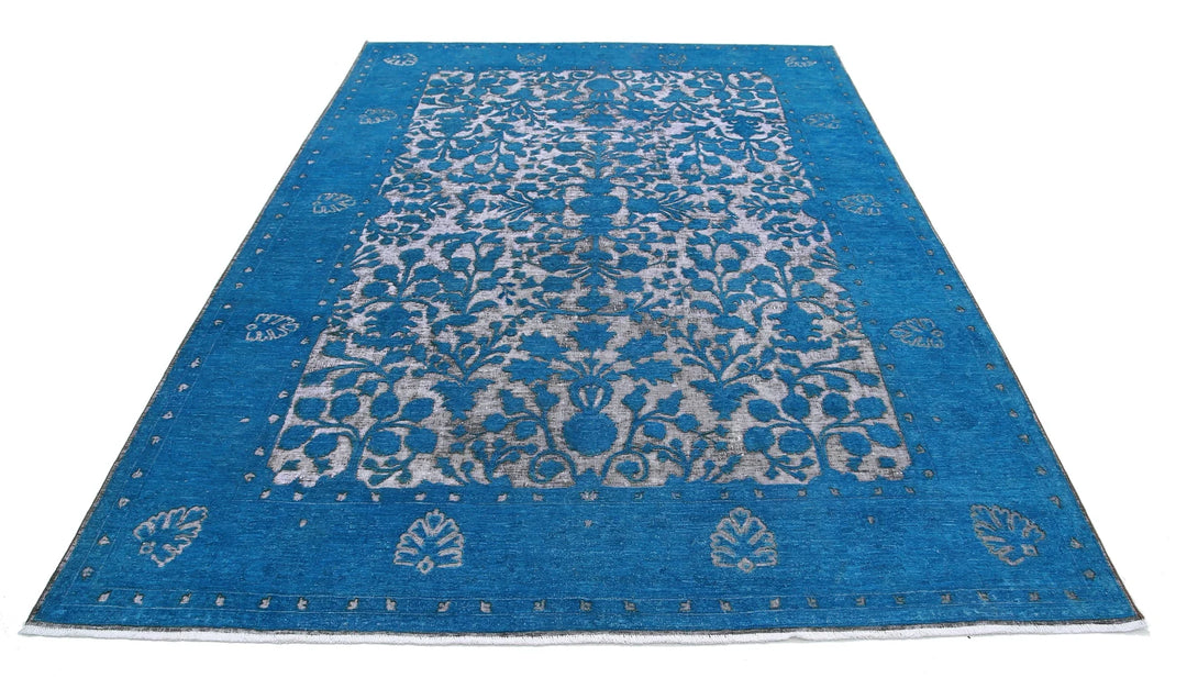 Afghan Oriental Rug 6' 10" x 9' 6" Hand-Knotted | No. AT55894