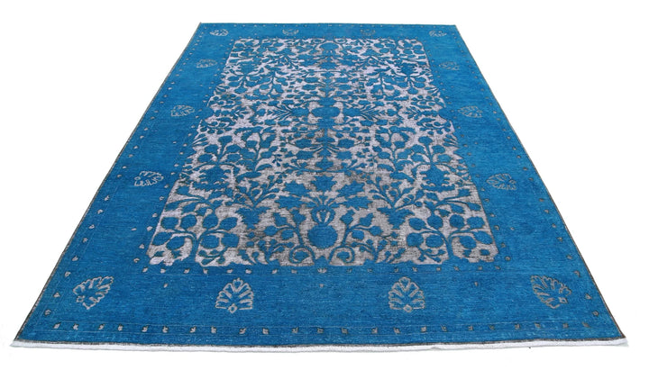 Afghan Oriental Rug 6' 10" x 9' 6" Hand-Knotted | No. AT55894