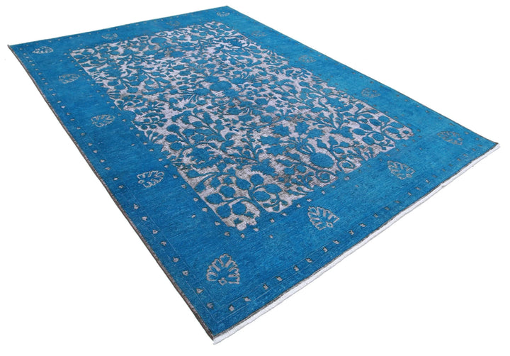 Afghan Oriental Rug 6' 10" x 9' 6" Hand-Knotted | No. AT55894