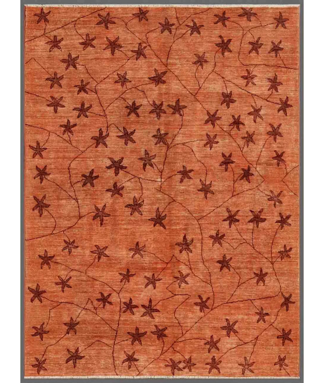 Pink Pakistani Oriental Rug 5' 0" x 6' 7" Hand-Knotted | No. AT56125