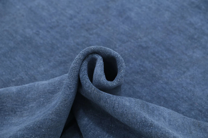 Blue Afghan Overdye Rug 8' 6" x 11' 4" Hand-Knotted | No. AT56130