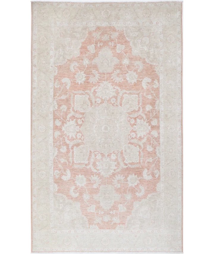 Red Afghan Serenity Rug 5' 9" x 9' 6" Hand-Knotted | No. AT56140