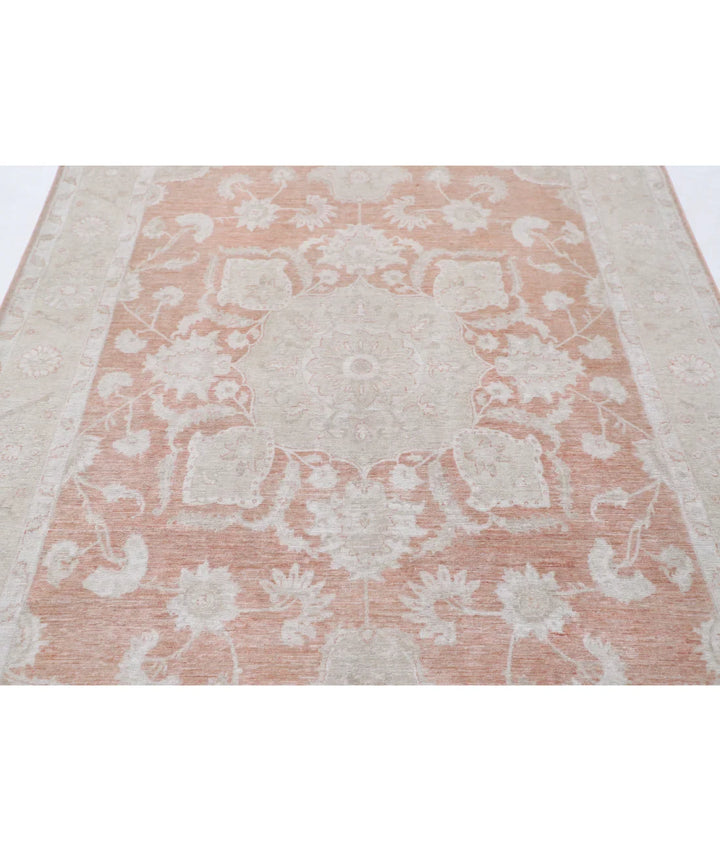 Red Afghan Serenity Rug 5' 9" x 9' 6" Hand-Knotted | No. AT56140