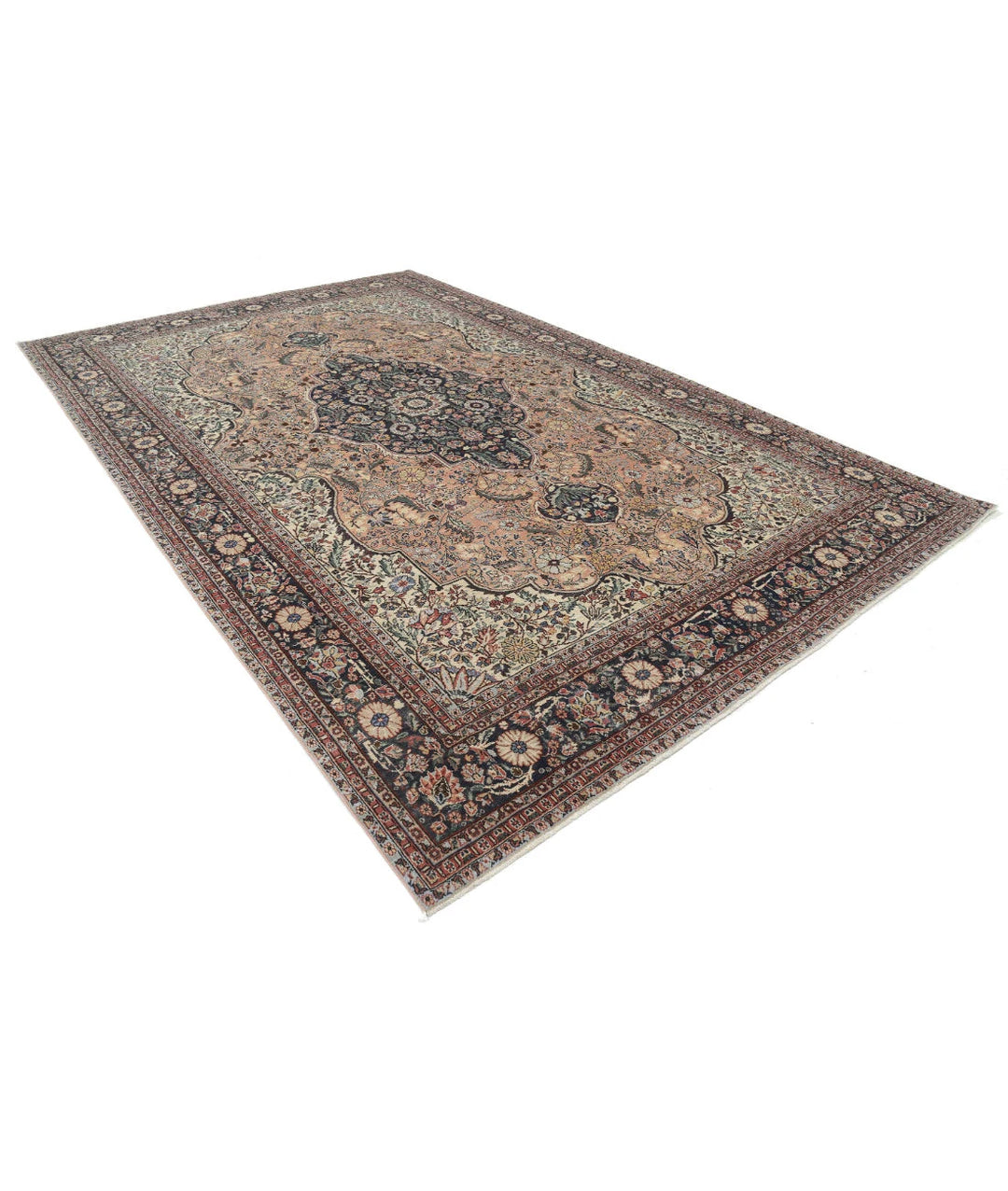 Persian Tabriz Rug 8' 3" x 12' 11" Hand-Knotted | No. AT56164
