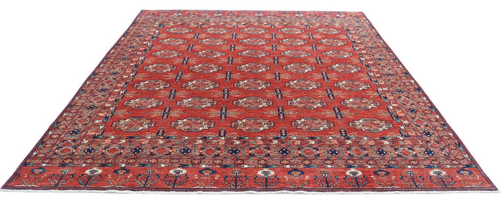 Afghan Humna Rug 8' 8" x 10' 3" Hand-Knotted | No. AT56215