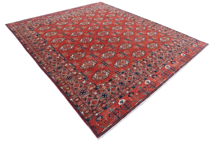 Afghan Humna Rug 8' 8" x 10' 3" Hand-Knotted | No. AT56215