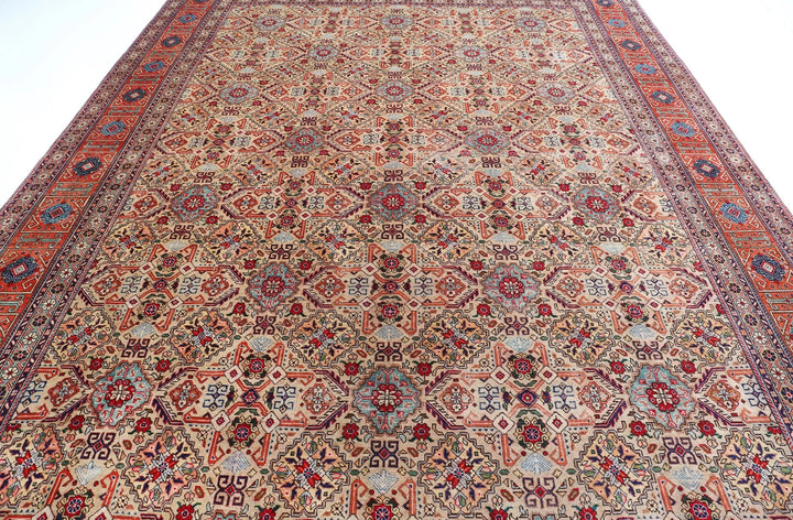 Persian Tabriz Rug 9' 8" x 11' 10" Hand-Knotted | No. AT56241