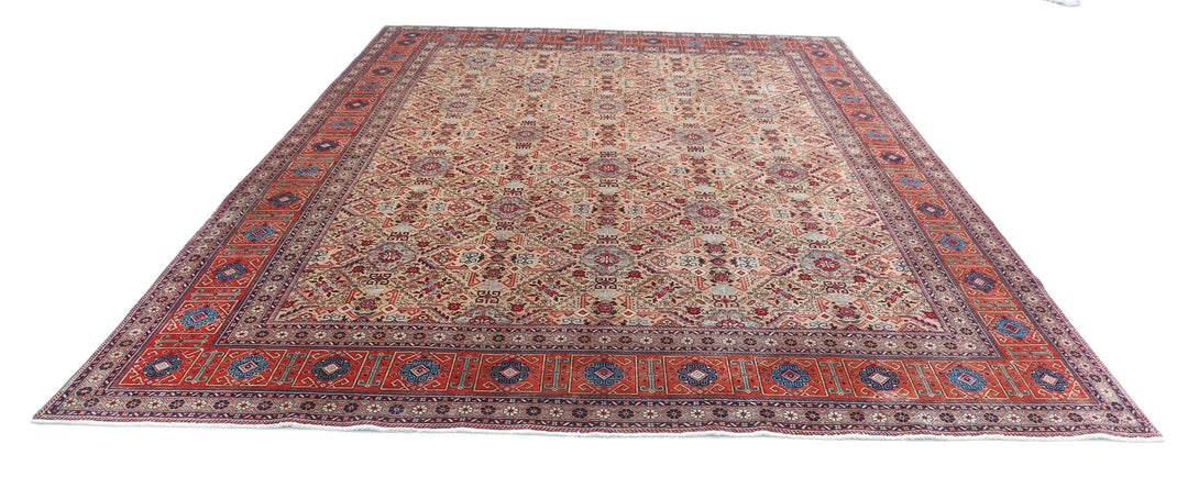 Persian Tabriz Rug 9' 8" x 11' 10" Hand-Knotted | No. AT56241