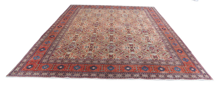 Persian Tabriz Rug 9' 8" x 11' 10" Hand-Knotted | No. AT56241