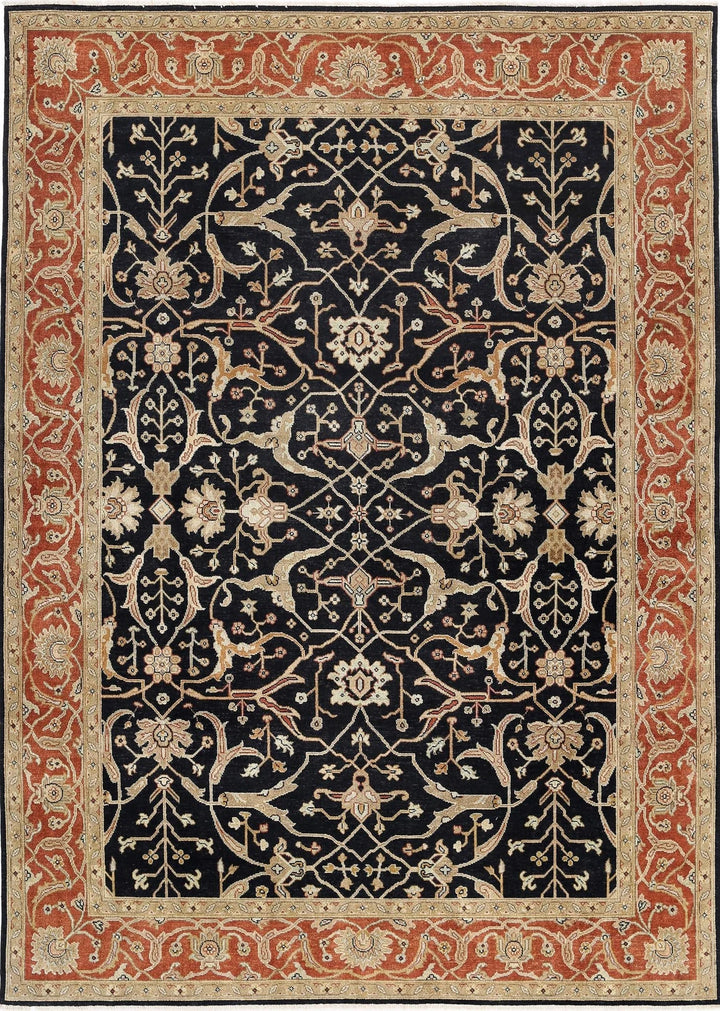 Indian Ziegler Rug 8' 9" x 12' 1" Hand-Knotted | No. AT56258