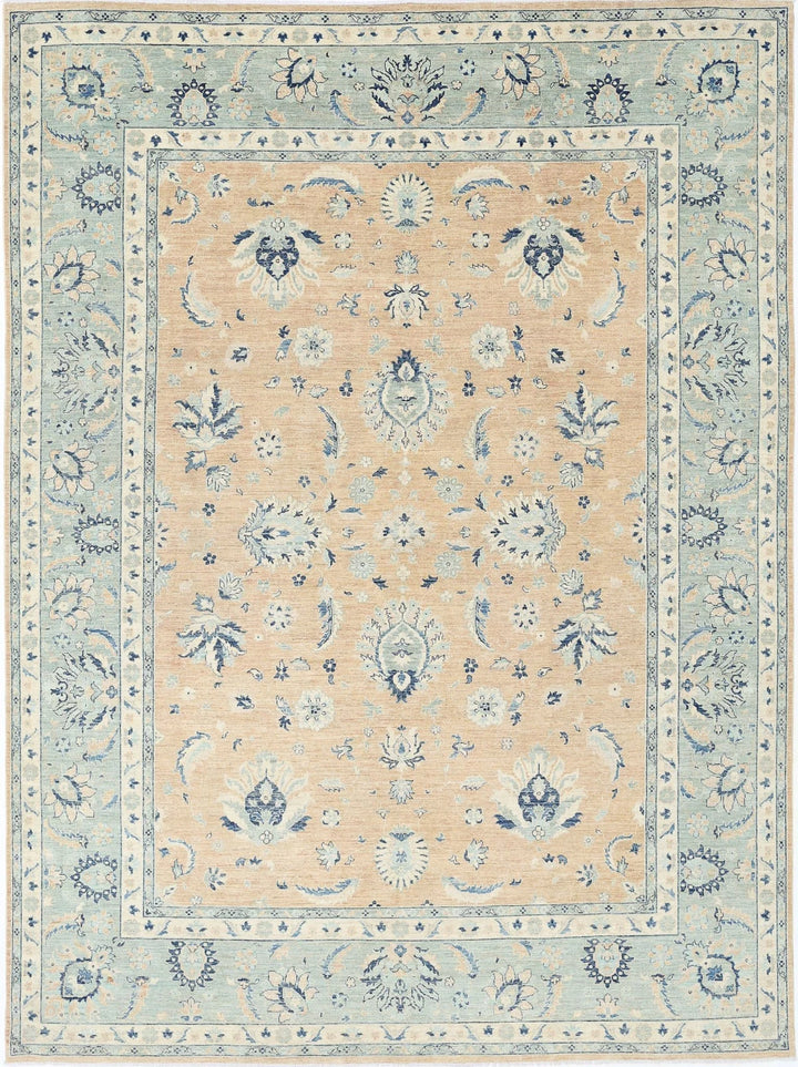 Afghan Serenity Rug 9' 8" x 13' 5" Hand-Knotted | No. AT56384