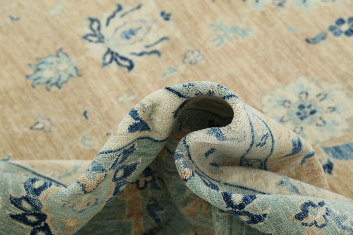 Afghan Serenity Rug 9' 8" x 13' 5" Hand-Knotted | No. AT56384