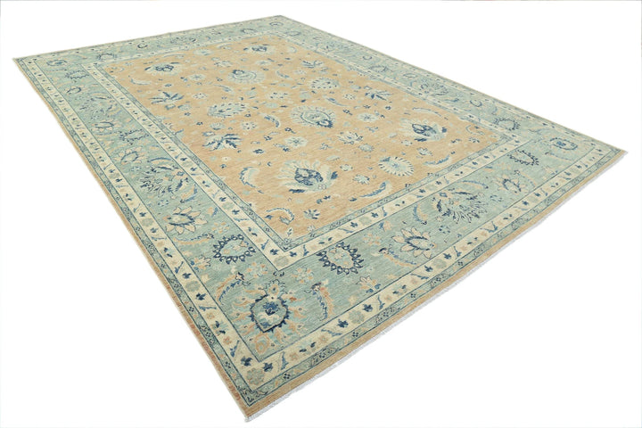 Afghan Serenity Rug 9' 8" x 13' 5" Hand-Knotted | No. AT56384