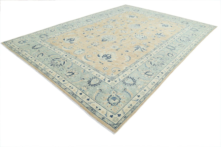 Afghan Serenity Rug 9' 8" x 13' 5" Hand-Knotted | No. AT56384