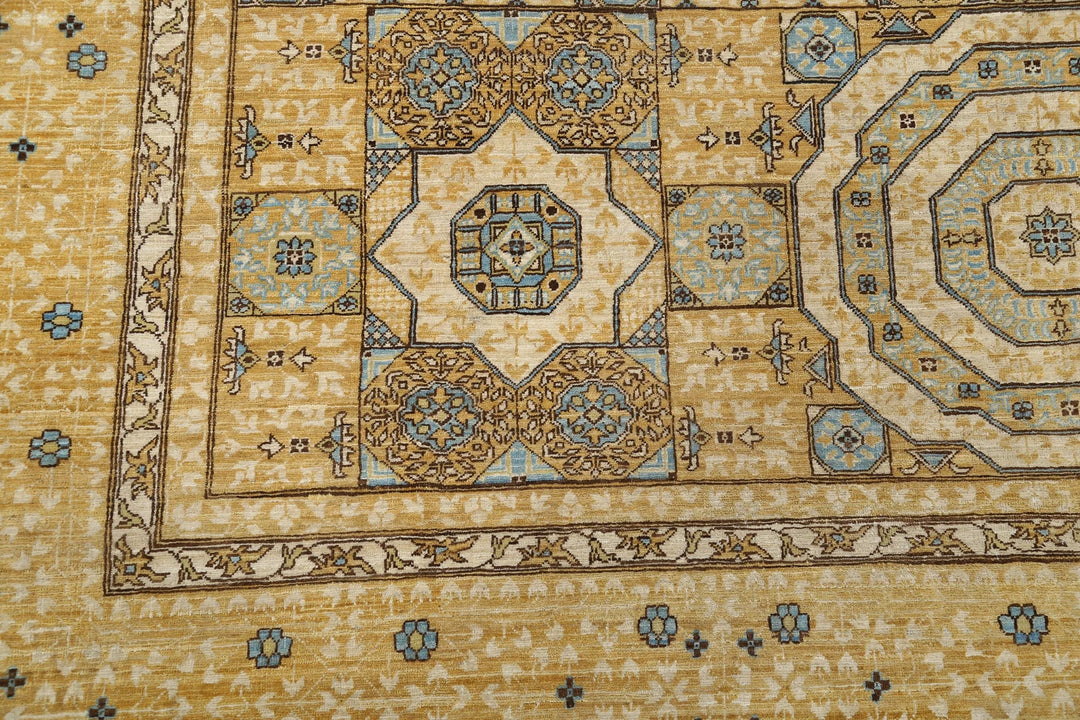 Afghan Mamluk Rug 7' 10" x 10' 10" Hand-Knotted | No. AT56652
