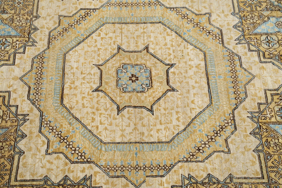 Afghan Mamluk Rug 7' 10" x 10' 10" Hand-Knotted | No. AT56652