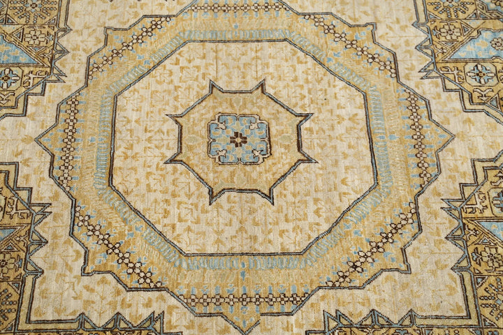 Afghan Mamluk Rug 7' 10" x 10' 10" Hand-Knotted | No. AT56652
