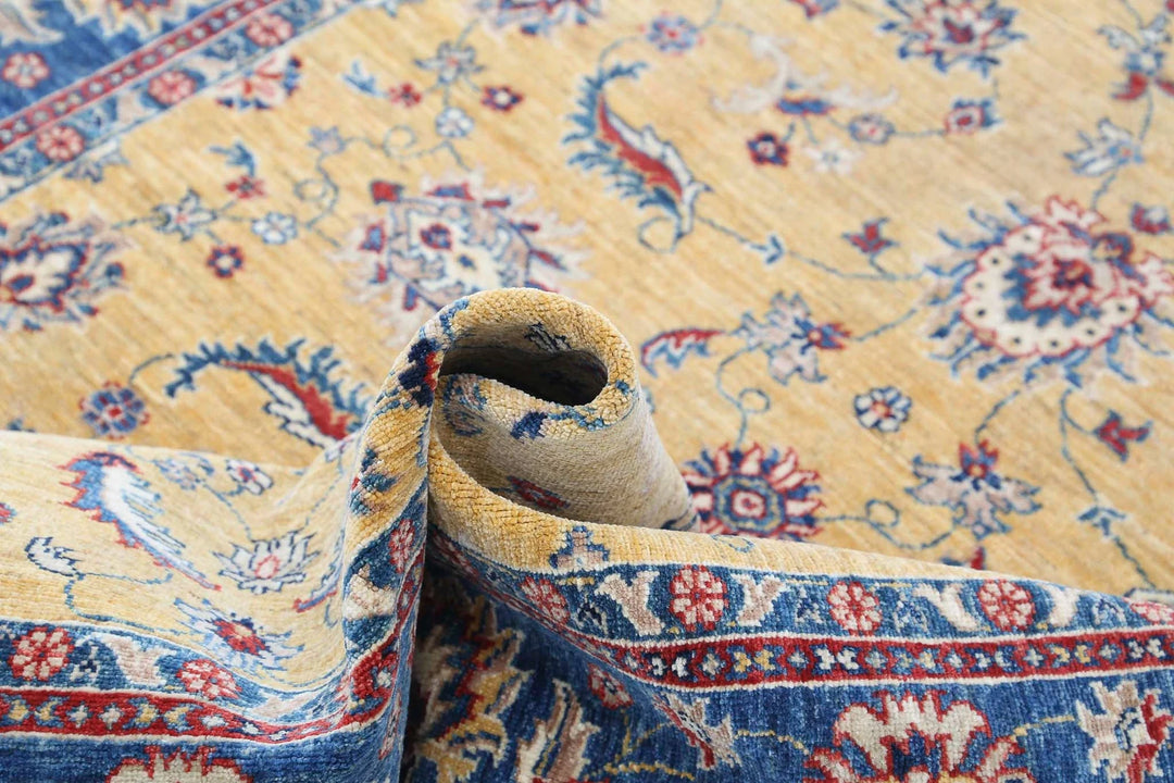Afghan Ziegler Farhan Rug 4' 10" x 6' 5" Hand-Knotted | No. AT56669