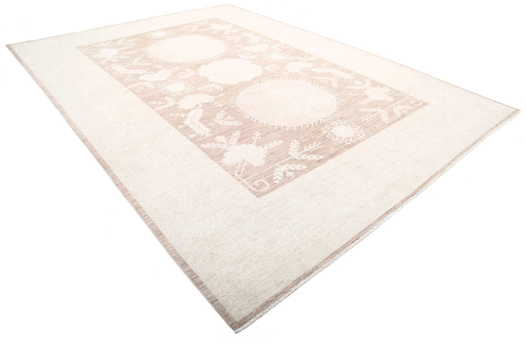 Afghan Khotan Rug 9' 11" x 13' 7" Hand-Knotted | No. AT56700