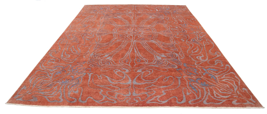 Afghan Oriental Rug 8' 9" x 11' 10" Hand-Knotted | No. AT56706