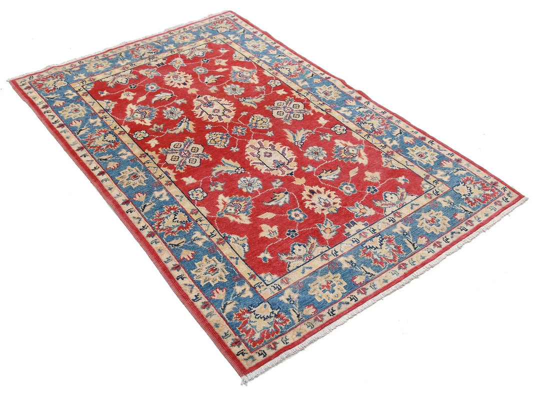Afghan Ziegler Rug 3' 10" x 5' 9" Hand-Knotted | No. AT56782