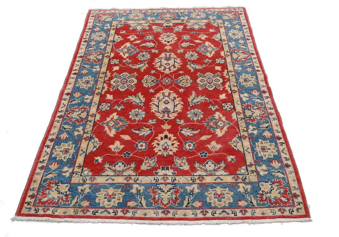 Afghan Ziegler Rug 3' 10" x 5' 9" Hand-Knotted | No. AT56782