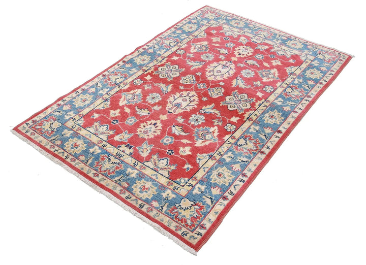 Afghan Ziegler Rug 3' 10" x 5' 9" Hand-Knotted | No. AT56782