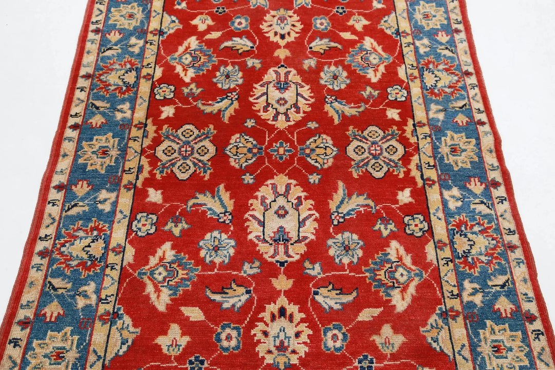 Afghan Ziegler Rug 3' 10" x 5' 9" Hand-Knotted | No. AT56782