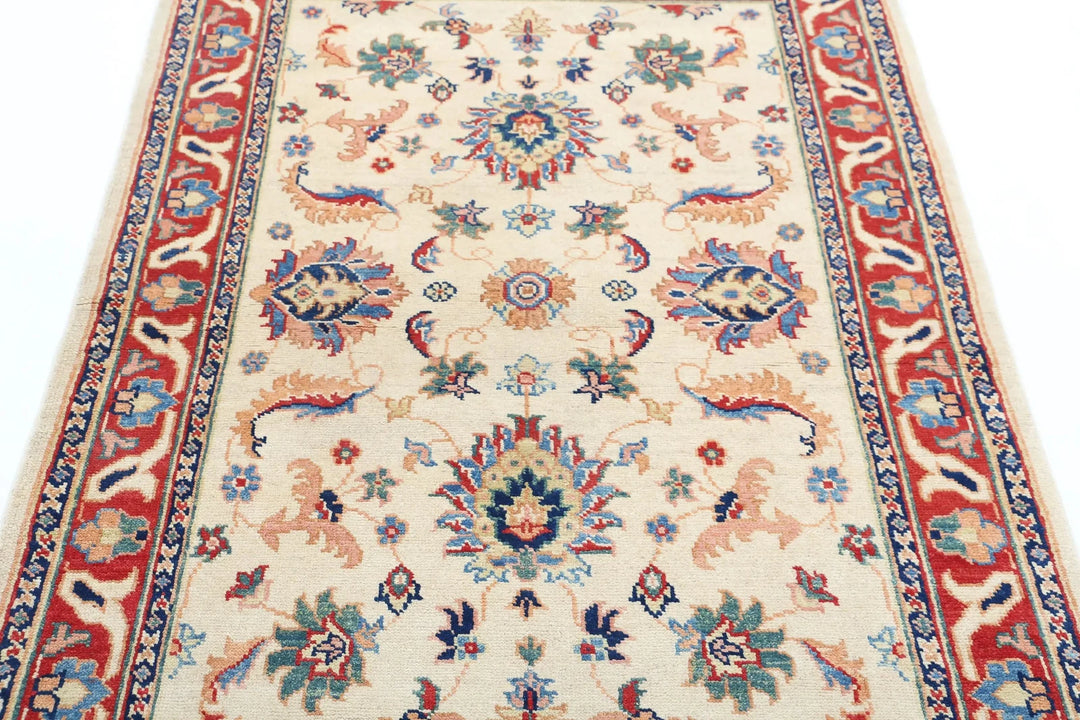 Afghan Ziegler Rug 3' 10" x 5' 11" Hand-Knotted | No. AT56805