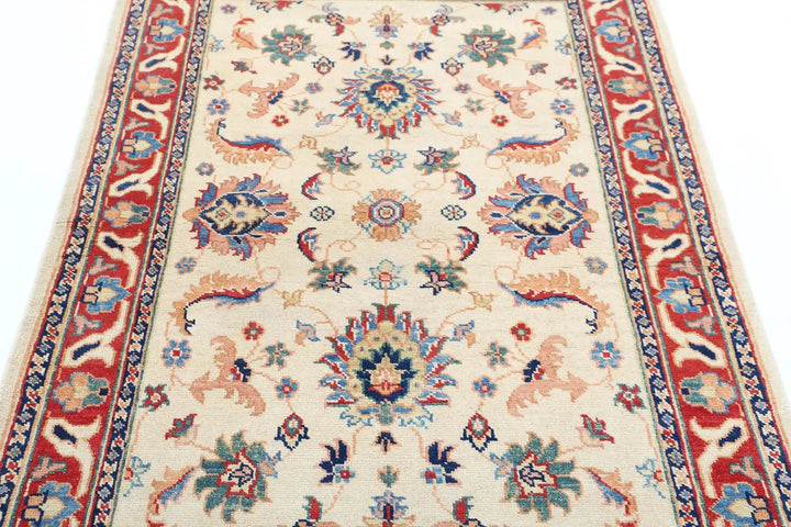 Afghan Ziegler Rug 3' 10" x 5' 11" Hand-Knotted | No. AT56805