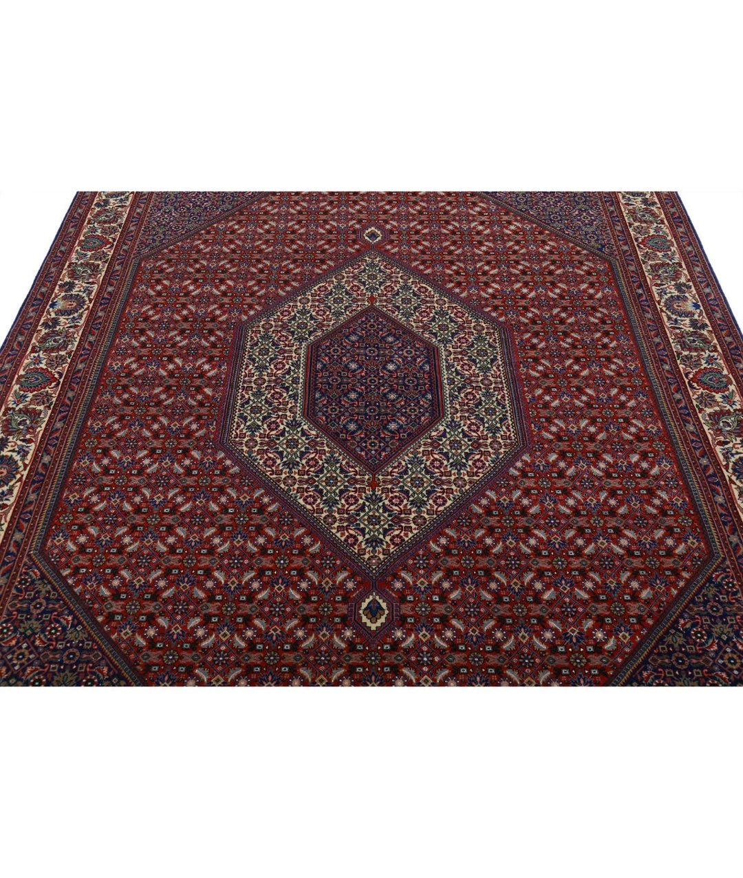 Persian Bijar Rug 6' 8" x 9' 11" Hand-Knotted | No. AT56869