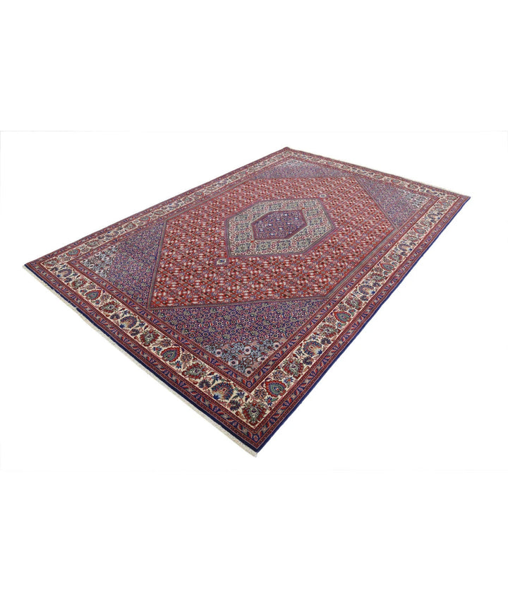 Persian Bijar Rug 6' 8" x 9' 11" Hand-Knotted | No. AT56869