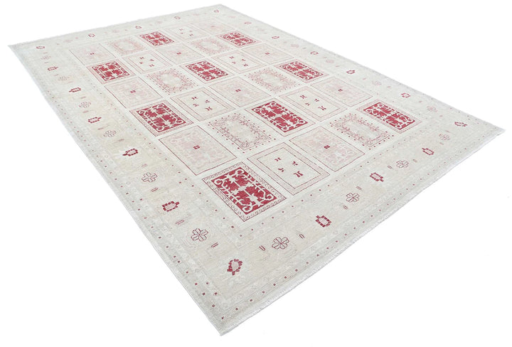 Afghan Serenity Rug 8' 0" x 11' 1" Hand-Knotted | No. AT56906