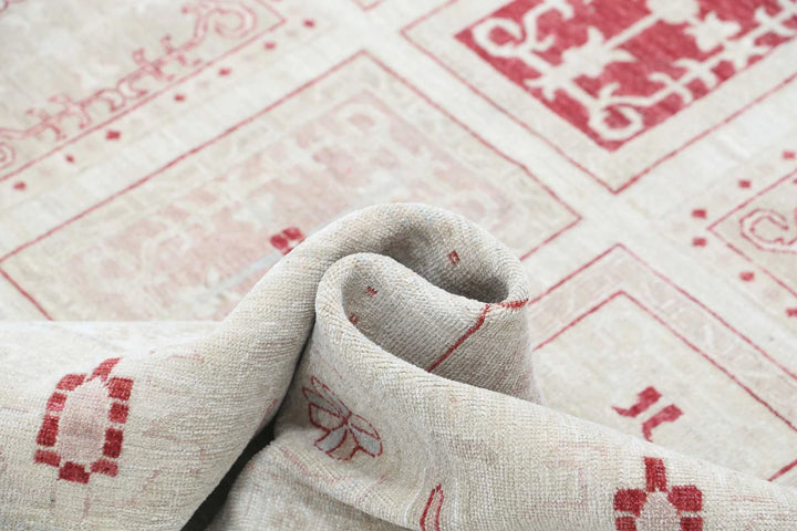 Afghan Serenity Rug 8' 0" x 11' 1" Hand-Knotted | No. AT56906