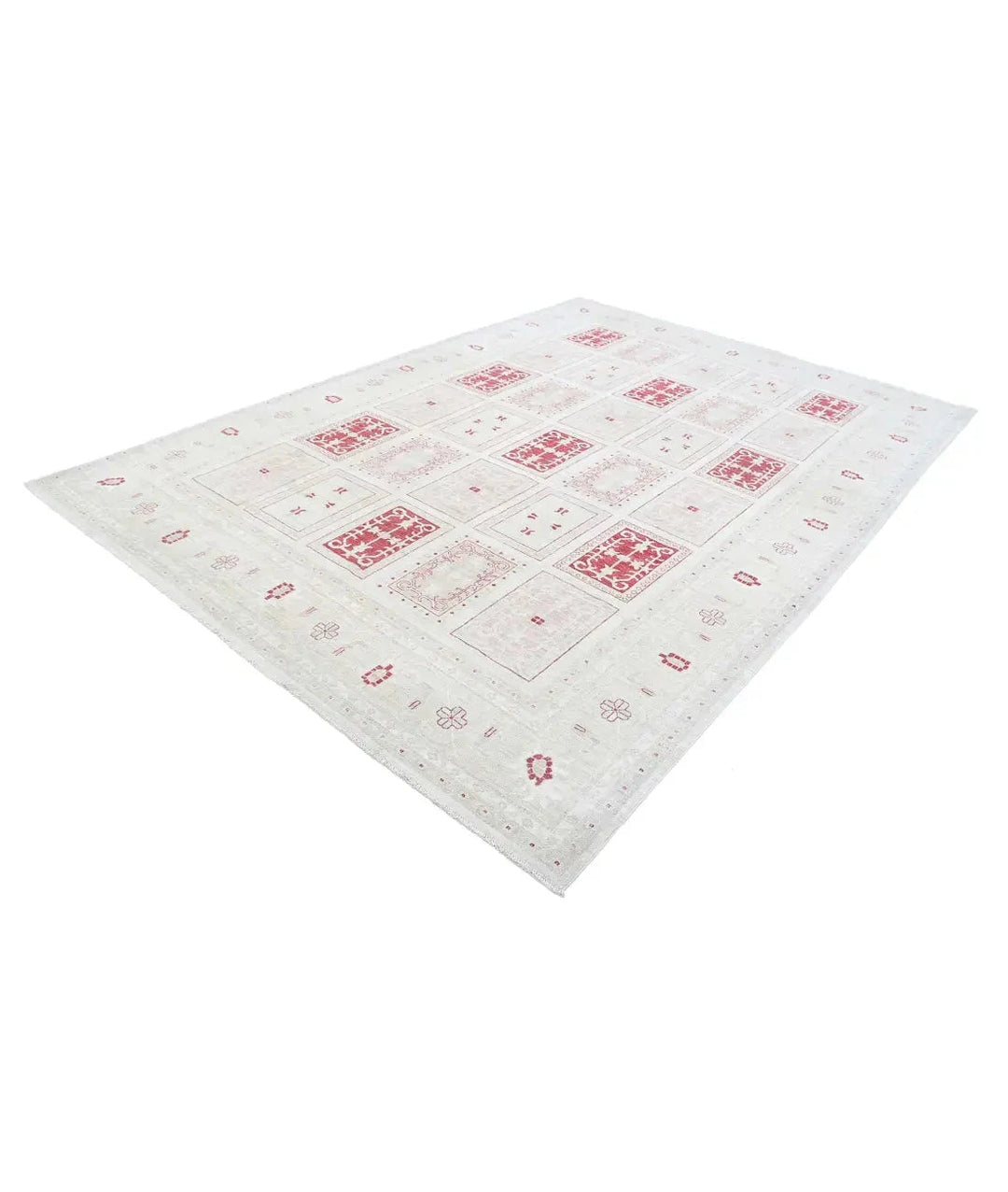 Afghan Serenity Rug 8' 0" x 11' 1" Hand-Knotted | No. AT56906