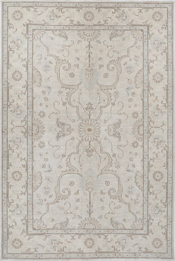 Afghan Serenity Rug 6' 0" x 8' 11" Hand-Knotted | No. AT57041