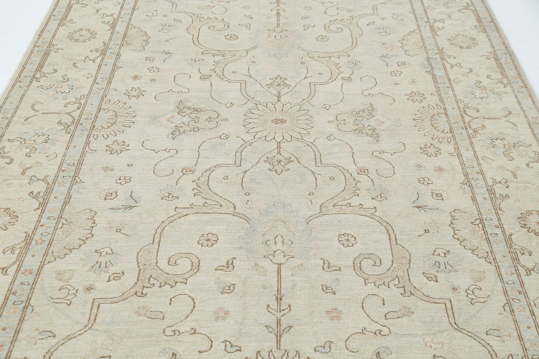 Afghan Serenity Rug 6' 0" x 8' 11" Hand-Knotted | No. AT57041