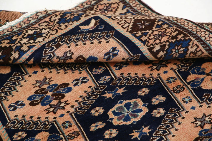 Persian Yalameh Rug 3' 4" x 4' 10" Hand-Knotted | No. AT57075