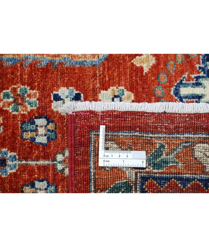Afghan Bakshaish Rug 7' 9" x 9' 11" Hand-Knotted | No. AT57142