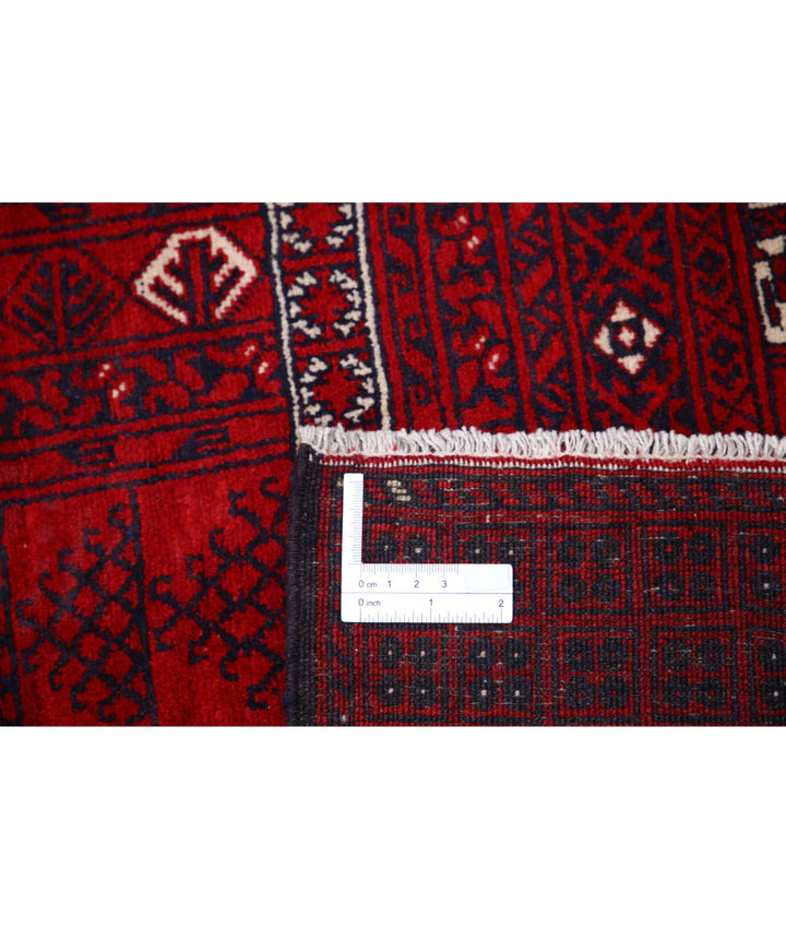 Afghan Beljik Rug 5' 1" x 7' 10" Hand-Knotted | No. AT57160