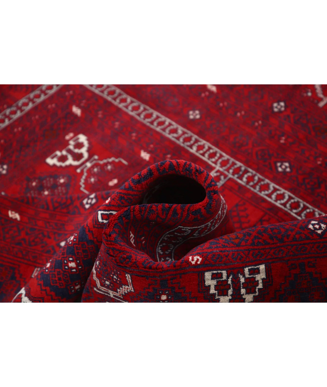 Afghan Beljik Rug 5' 1" x 7' 10" Hand-Knotted | No. AT57160
