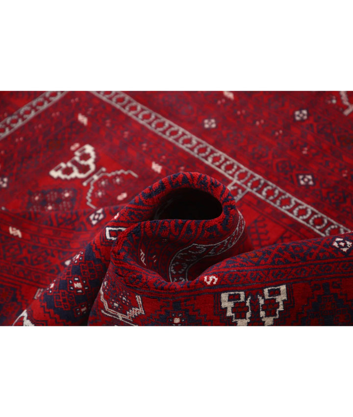 Afghan Beljik Rug 5' 1" x 7' 10" Hand-Knotted | No. AT57160