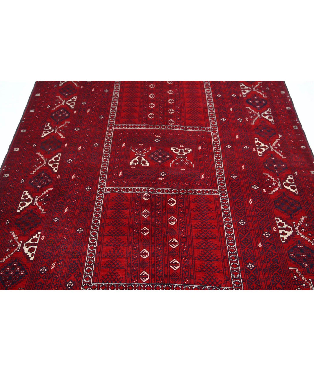 Afghan Beljik Rug 5' 1" x 7' 10" Hand-Knotted | No. AT57160