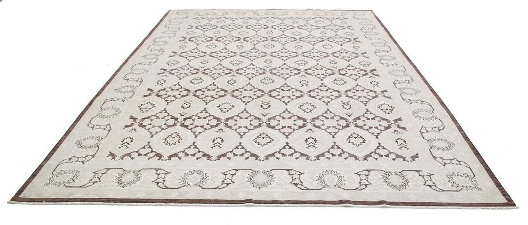 Afghan Serenity Rug 8' 11" x 11' 8" Hand-Knotted | No. AT57234