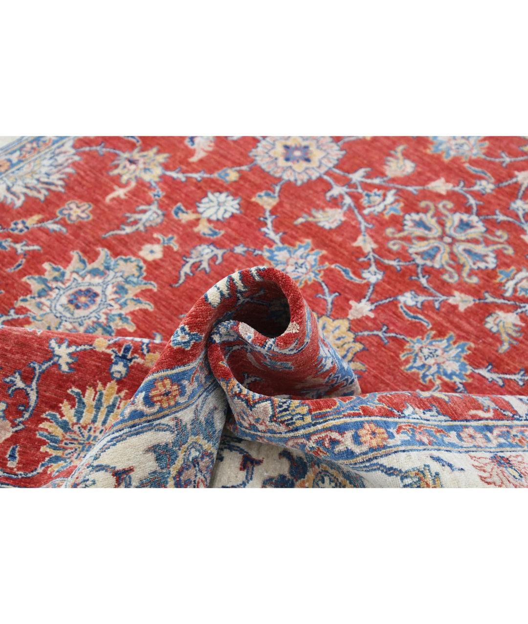 Afghan Ziegler Farhan Rug 6'5" x 9'9" Hand-Knotted | No. AT57247